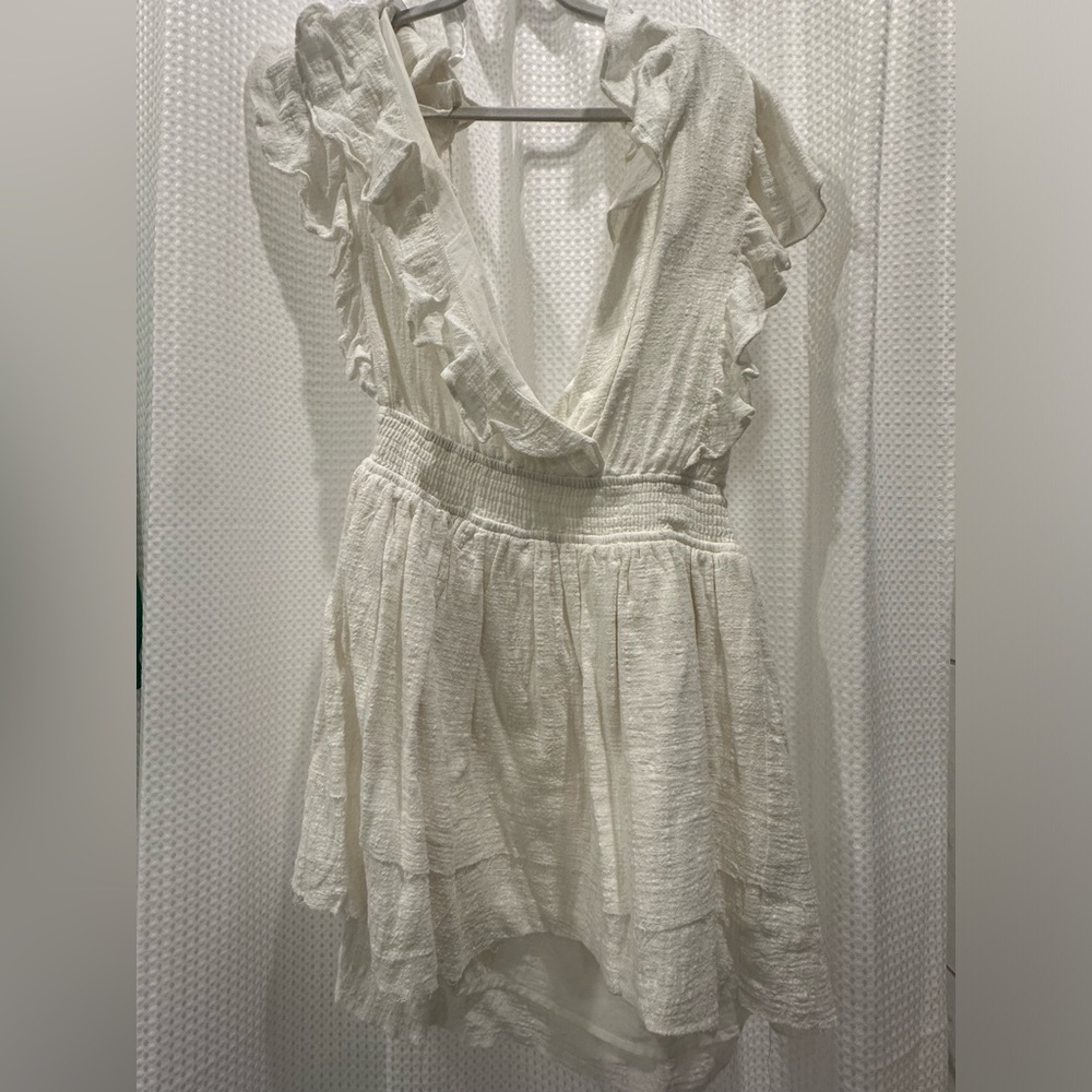 Sabo Skirt white ruffle dress